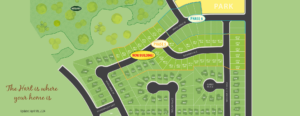 Woodlands Homes neighbourhood map April 2024